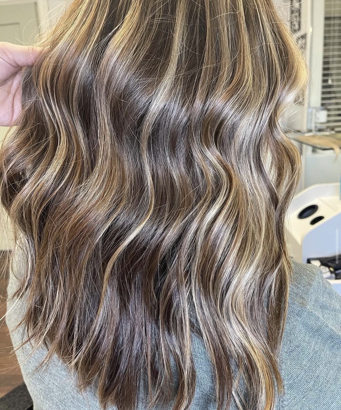 dirty blonde balayage highlights babylights naples florida hair stylist